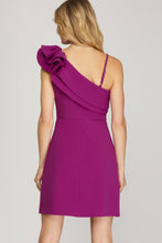 Load image into Gallery viewer, Swan One Shoulder Dress

