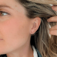Load image into Gallery viewer, Twist-In Double Huggie Hoop Earrings - Minimalist: Gold
