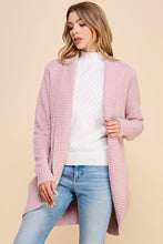 Load image into Gallery viewer, womens pink cardigan sweater
