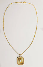 Load image into Gallery viewer, Gold-Filled Opal Sunburst Pendant: Gold
