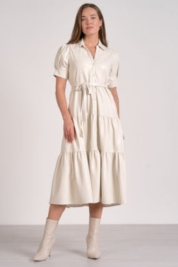 Cream Midi Dress - Elan