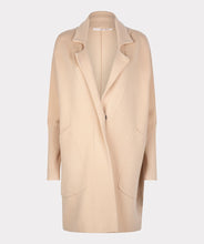 Load image into Gallery viewer, Elegant and trendy coat made from soft, light beige wool - a stylish and versatile addition to your wardrobe.
