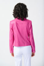 Load image into Gallery viewer, This stunning jacket features a classic straight silhouette, distinctive metal trims, and is suitable for any occasion.
