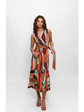 Load image into Gallery viewer, Drea Dress by Hutch: A stylish midi dress with a flattering surplice wrap design, adding elegance and confidence to any occasion.
