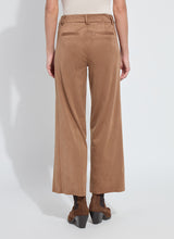Load image into Gallery viewer, Vegan Suede Wide Leg Trousers in Camel
