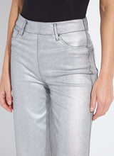 Load image into Gallery viewer, Metallic Coated Wide Leg Denim Pants from the brand Lysse. Holiday Pants.
