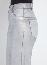 Load image into Gallery viewer, Metallic Coated Wide Leg Denim Pants from the brand Lysse. Holiday Pants.
