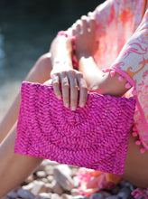 Load image into Gallery viewer, Pink Simonetta Clutch - Shiraleah
