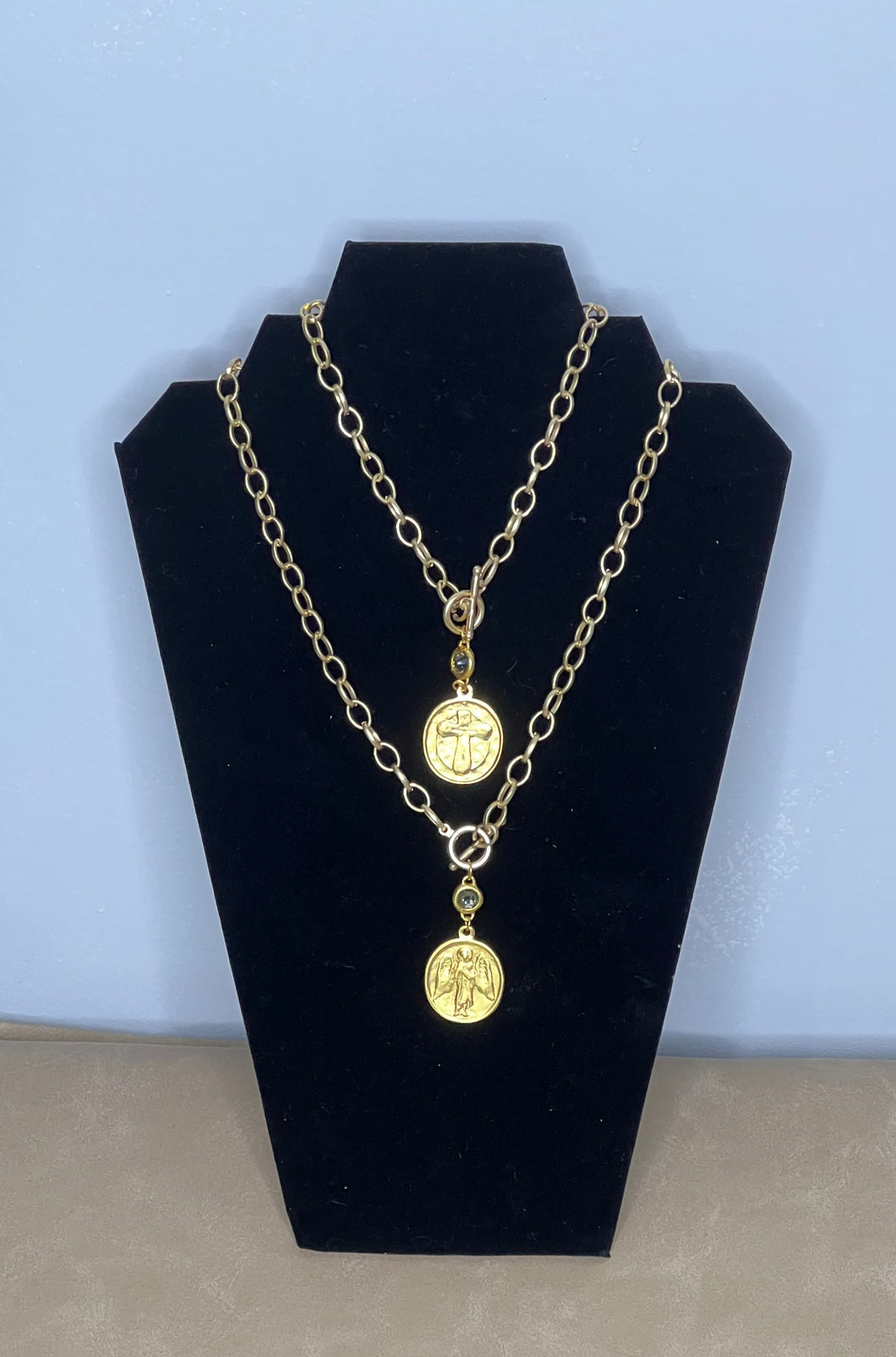 Gold Cross/Angel Necklace