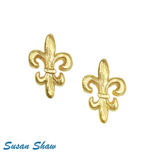 Load image into Gallery viewer, Mini Fleur de Lis Studs - Susan Shaw
