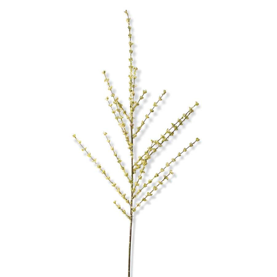 Decorative cream mini berry branch stem, 56 inches, ideal for enhancing the beauty of a vase.