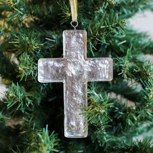 Load image into Gallery viewer, Cross Glass Ornament
