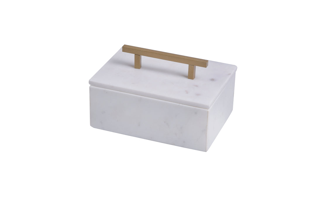 White Marble Jewelry Box