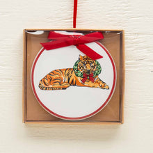Load image into Gallery viewer, Tiger Wreath Ornament
