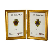 Load image into Gallery viewer, Vertical Double Gold Channel Picture Frame
