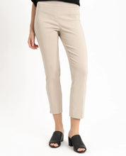 Load image into Gallery viewer, Versatile Renuar ankle pant with faux pockets, wide waistband for smooth silhouette. Comfortable, durable, stylish for work or casual wear.
