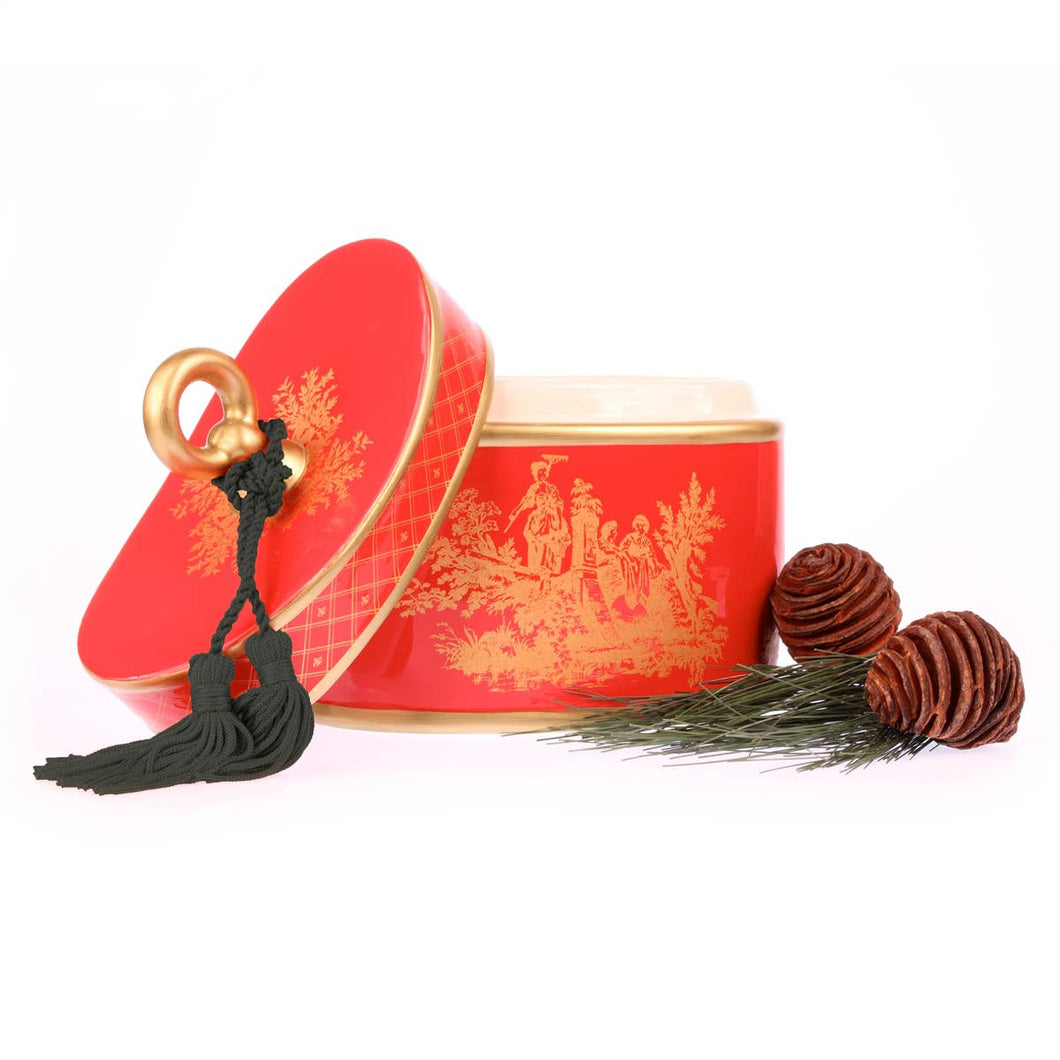 Red Holiday Two Wick Candle