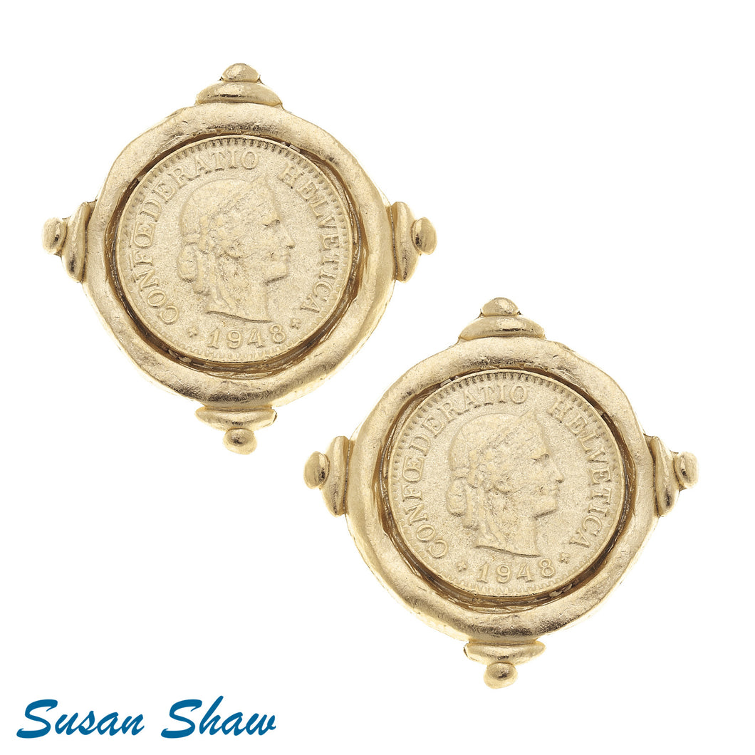 Susan Shaw Handcast Gold Intaglio 