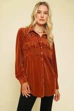 Load image into Gallery viewer, Chili Molly Smocked Tunic Shirt
