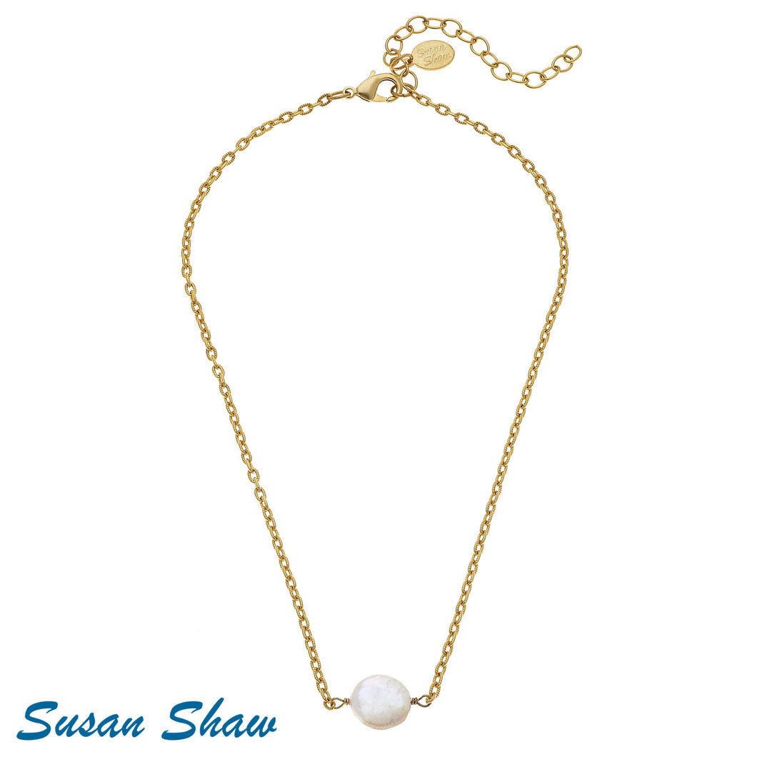 Dainty Pearl Necklace - Susan Shaw
