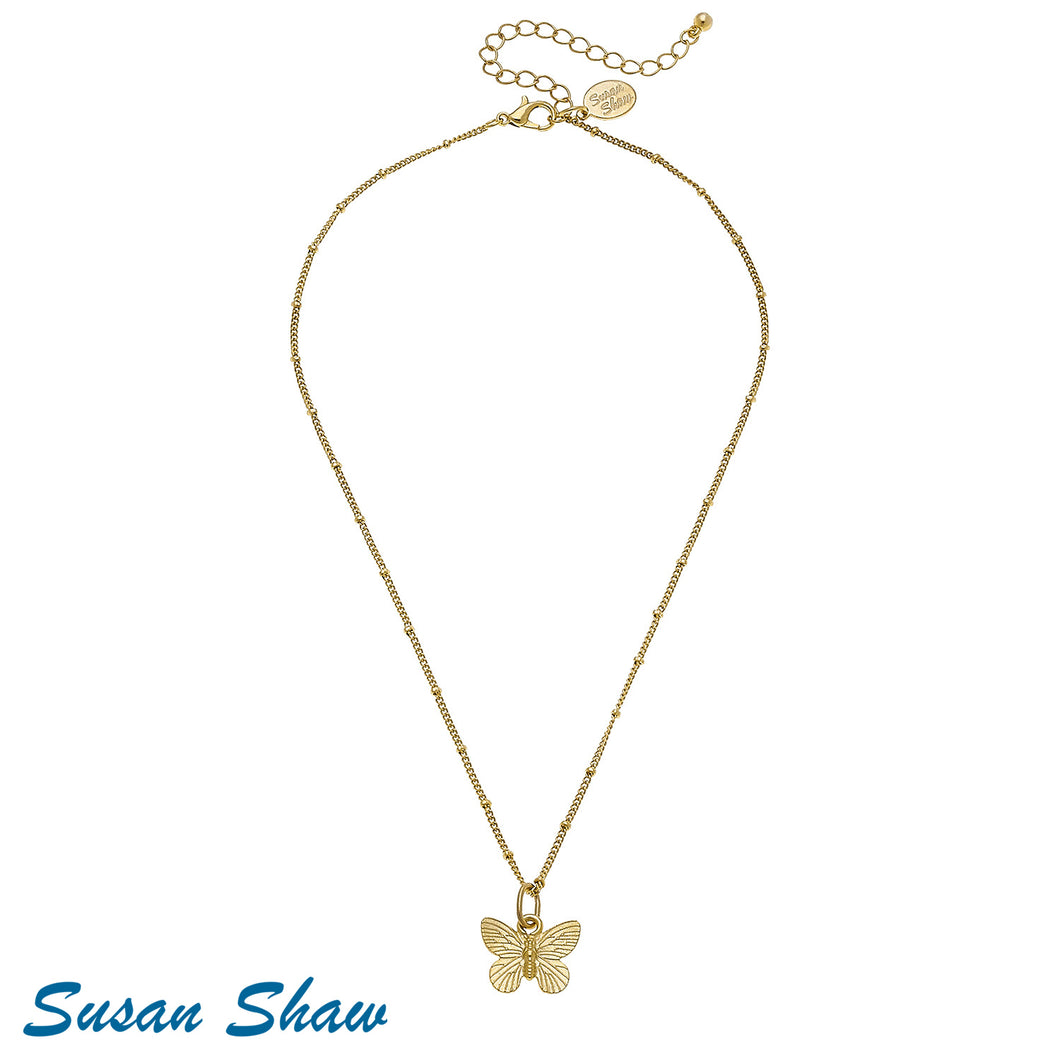 Dainty Butterfly Necklace - Susan Shaw