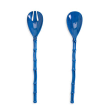 Load image into Gallery viewer, Blue Bamboo Salad Servers (Set of 2)

