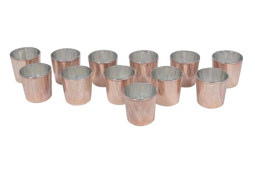 Enhance your event with mercury glass votive candle holders for a touch of elegance. Perfect for wedding centerpieces and holiday tablescapes. Great as party favors for baby showers!