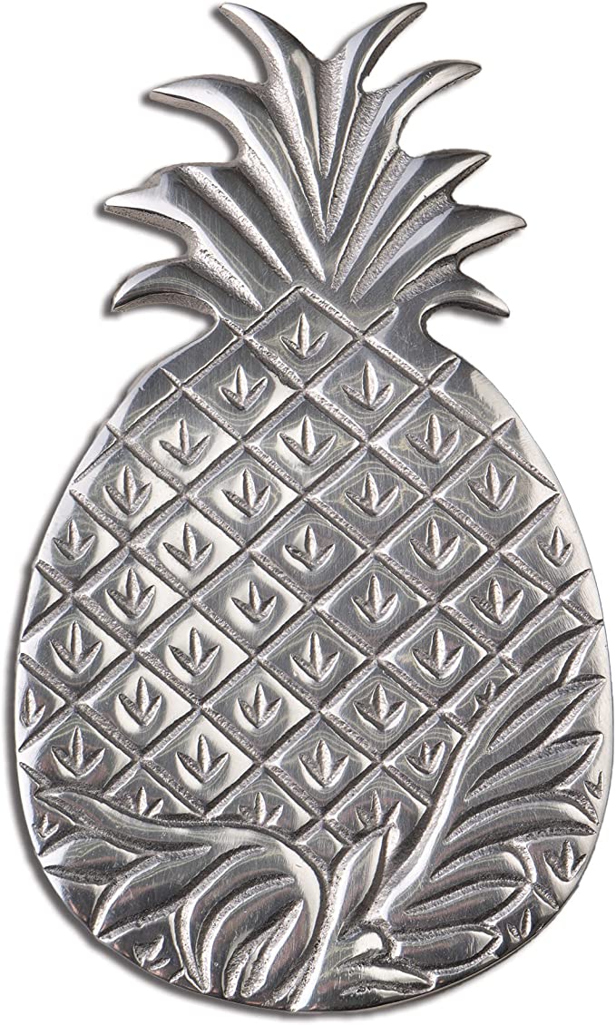 Tropical Pineapple Aluminum Serving Dish Tray