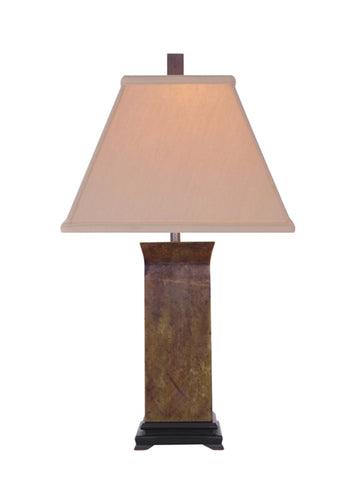 Wood table lamp