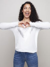 Load image into Gallery viewer, Knit Top With Heart XOXO - Charlie B

