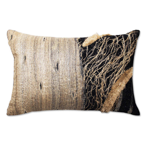 Cloud9 Design Black Silk Pillow - Luxurious black silk pillow with Cloud9 Design logo embroidered in gold.