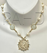 Load image into Gallery viewer, Pearl Queen Elizabeth Coin Necklace - Phillip Allen Hefner Design
