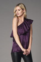 Load image into Gallery viewer, One shoulder top with ruffles
