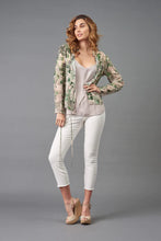 Load image into Gallery viewer, Trendy tile print jacket featuring a drawstring waist by lola &amp; sophie.
