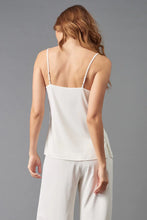 Load image into Gallery viewer, Eggshell Double Georgette Cami: Lola &amp; Sophie&#39;s elegant top is a wardrobe essential, effortlessly taking you from day to night with style.
