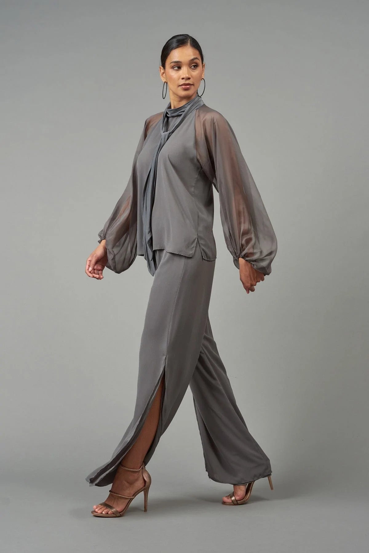 Tie-Neck Raglan Blouse - Lola & Sophie – Serendipity House of Style