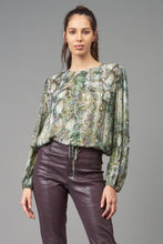 Load image into Gallery viewer, Green Snake Print Top
