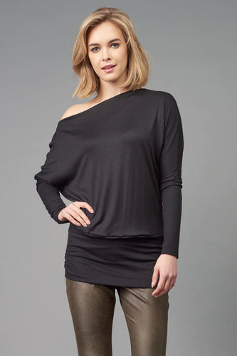 Lola & Sophie's Banded Bottom Tunic: modern, flattering design with band detail on hemline. Perfect for a comfy, playful day-out.