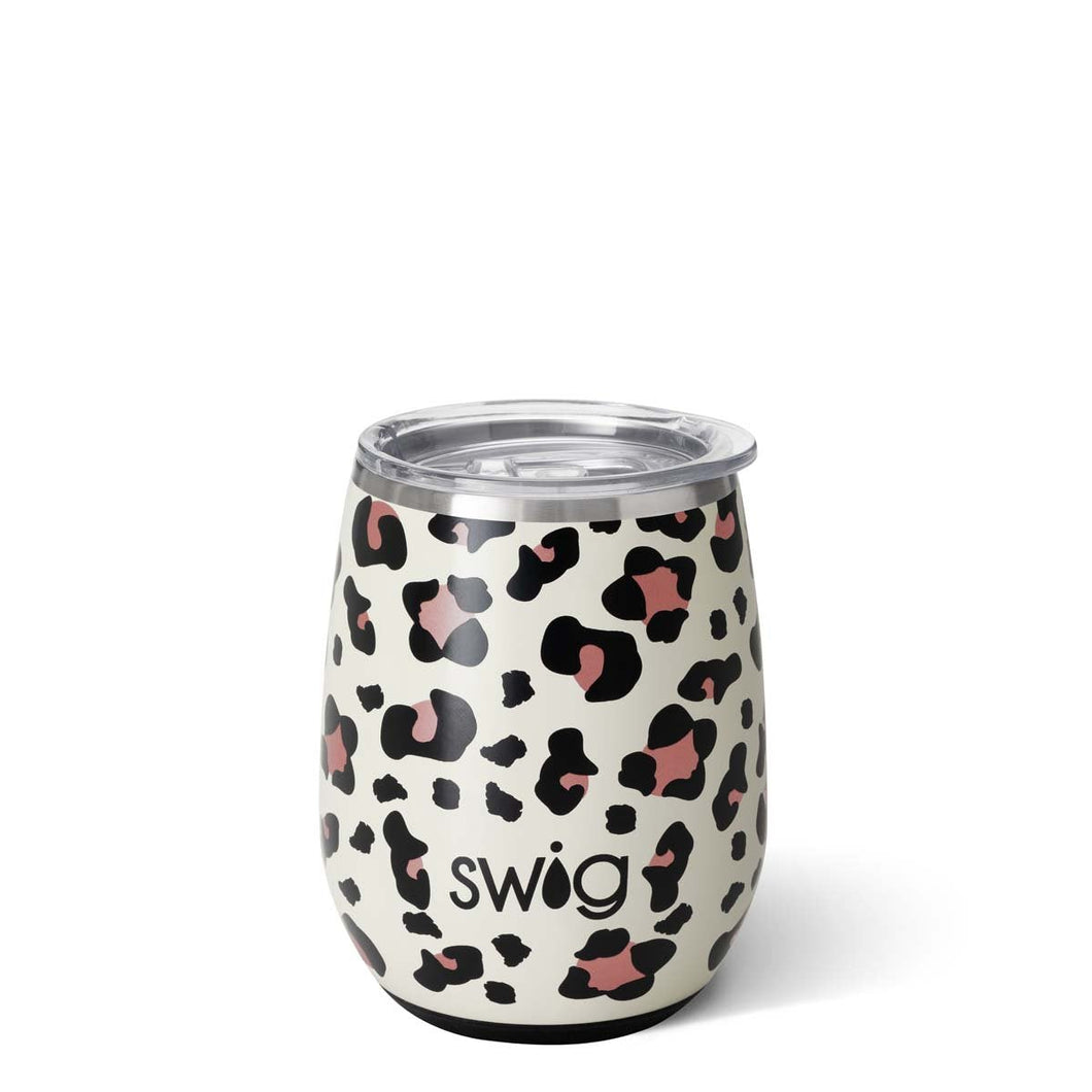 Luxy Leopard Stemless wine cup 14oz