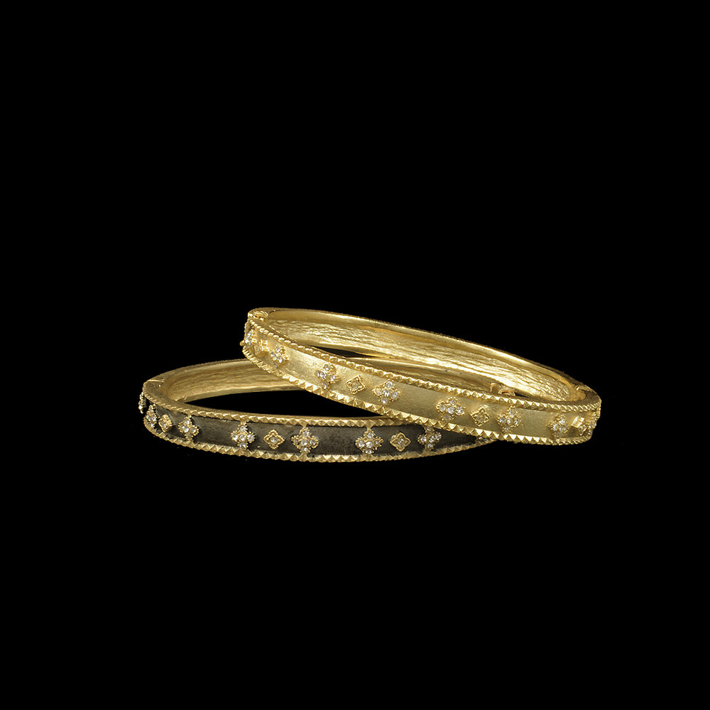 Pave Flowers Bracelet - Be-Je Designs
