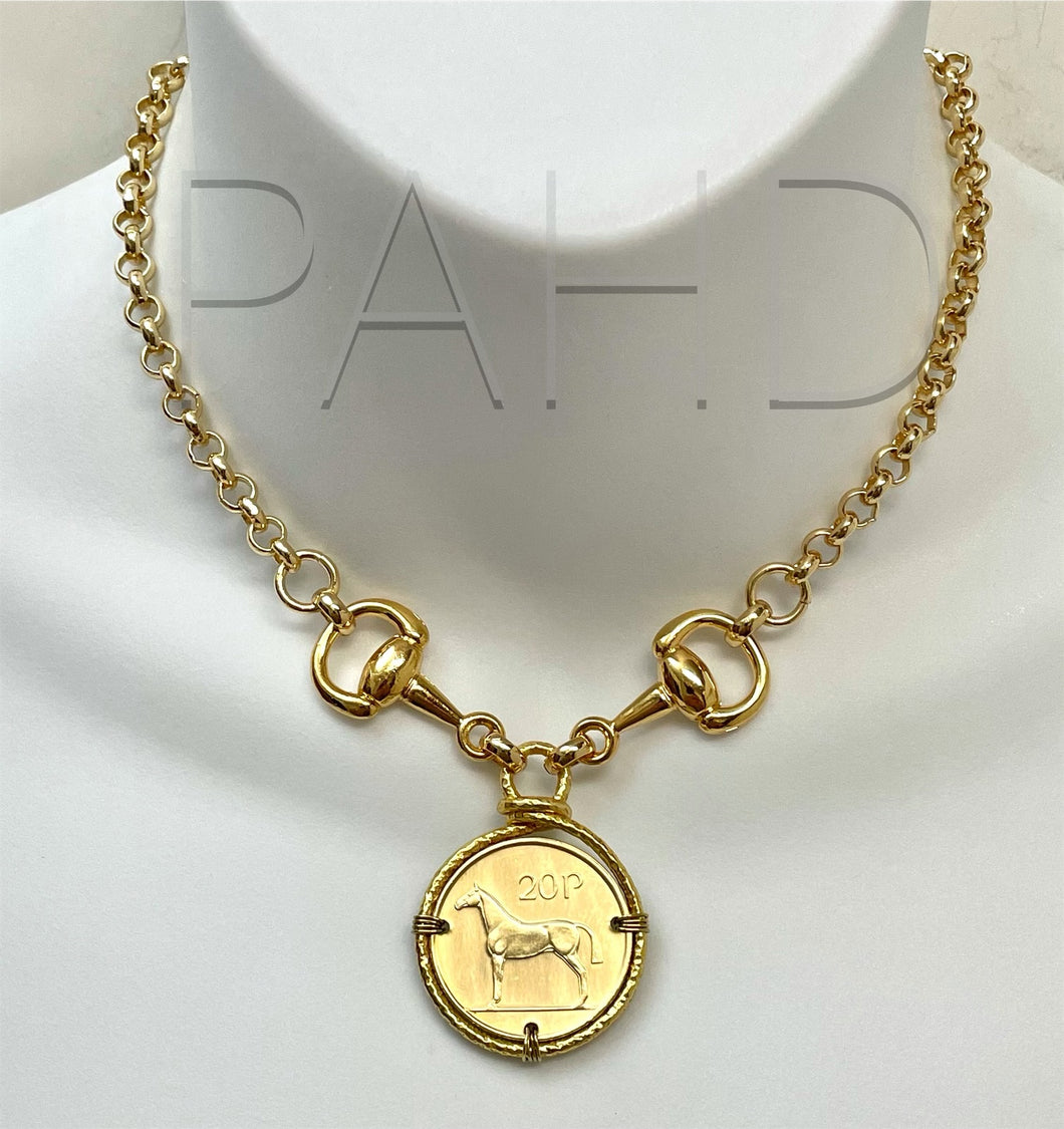 Nina Horse Coin Necklace - Phillip Allen Hefner Design