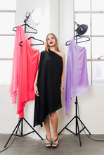 Load image into Gallery viewer, One Shoulder Chiffon Cocktail Dress
