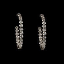 Load image into Gallery viewer, Lorde Round CZ Hoop - Be-Je Designs
