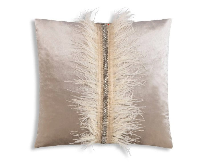 Ava Beige Velvet Pillow