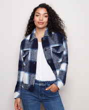 Load image into Gallery viewer, Plaid Boiled Wool Short Jacket - Charlie B
