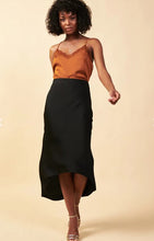 Load image into Gallery viewer, High Low Midi Satin Skirt
