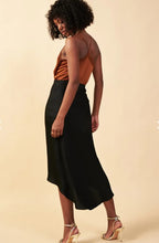 Load image into Gallery viewer, High Low Midi Satin Skirt
