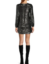 Load image into Gallery viewer, Gunmetal Delorean Sequin Dress- Steve Madden
