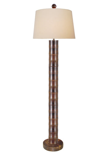 Brown Wood floor lamp