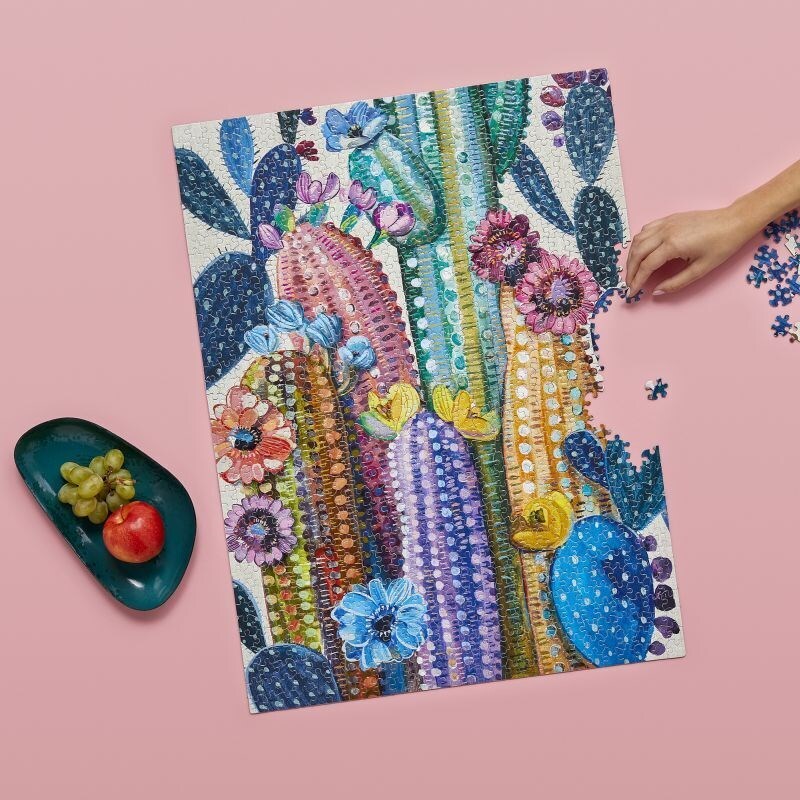 Desert Bloom Cactus Flower - 1000 Piece Puzzle